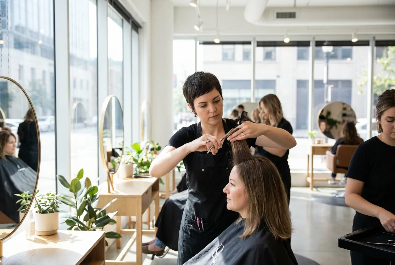 Styling at Hair Salon Jimmy